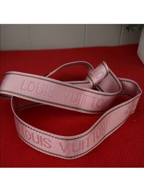 Louis Vuitton Pink Jacquard Shoulder Strap